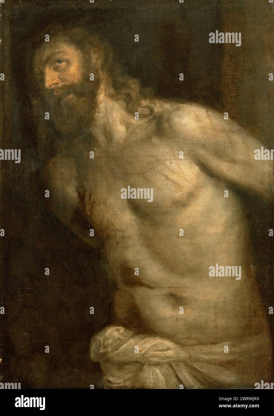Christus geißelt (Studie) Tizian (Tiziano Vecellio) (1488/90-1576) Stockfoto