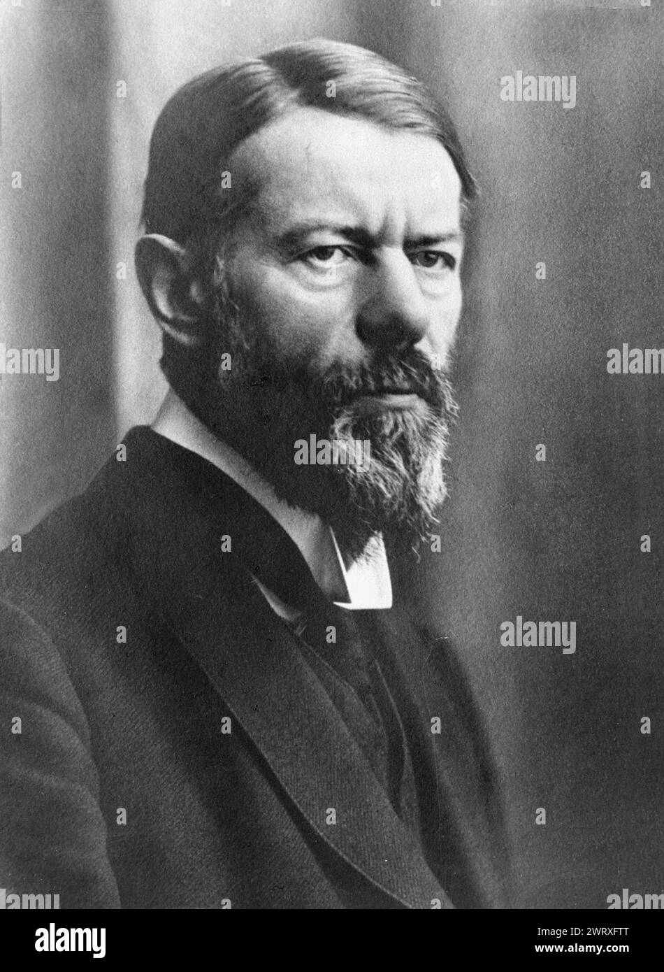 Max Weber, Maximilian Karl Emil Weber (1864–1920) deutscher Soziologe und Historiker Stockfoto