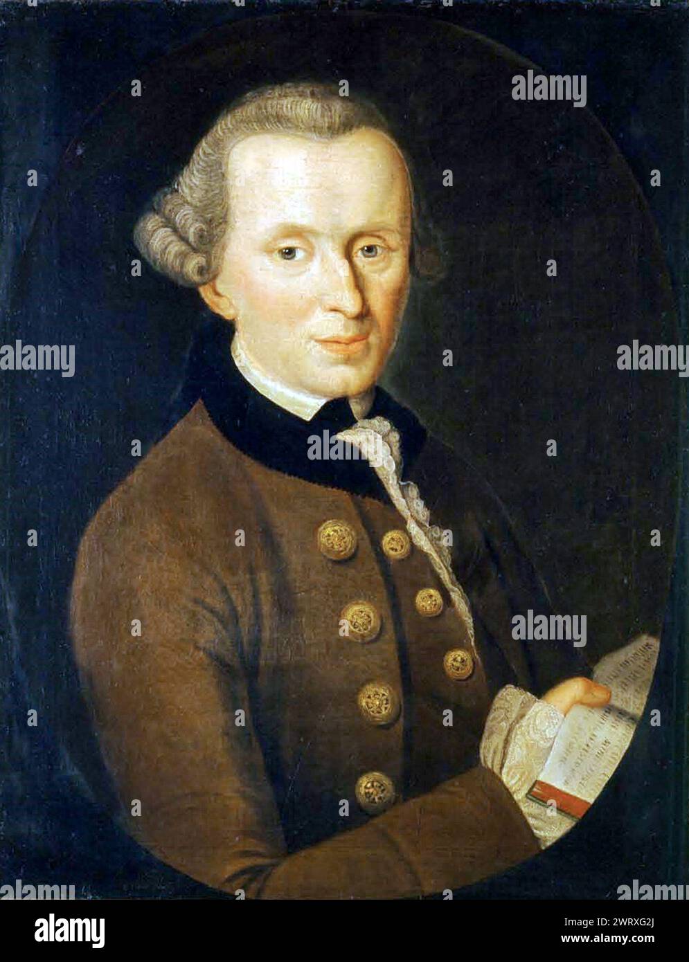 Immanuel Kant (1724–1804) deutscher Philosoph Stockfoto