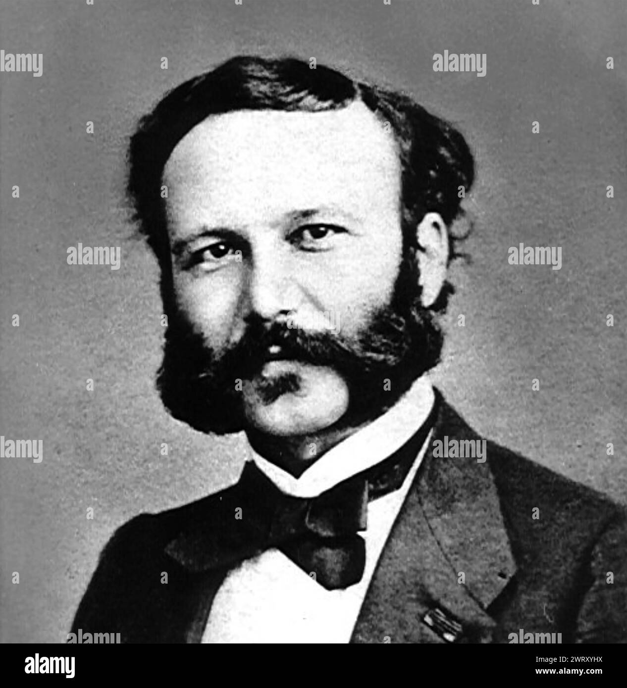 HENRY DUNANT (1828–1910) Mitbegründer des Roten Kreuzes Stockfoto