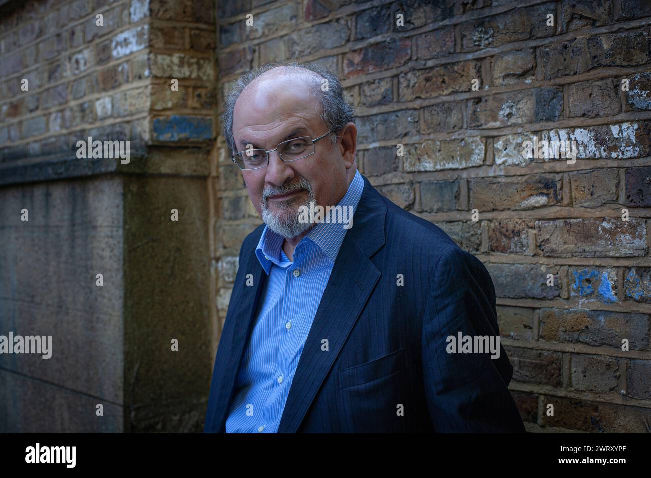 Sir Ahmed Salman Rushdie, gebürtiger britisch-amerikanischer Schriftsteller Stockfoto