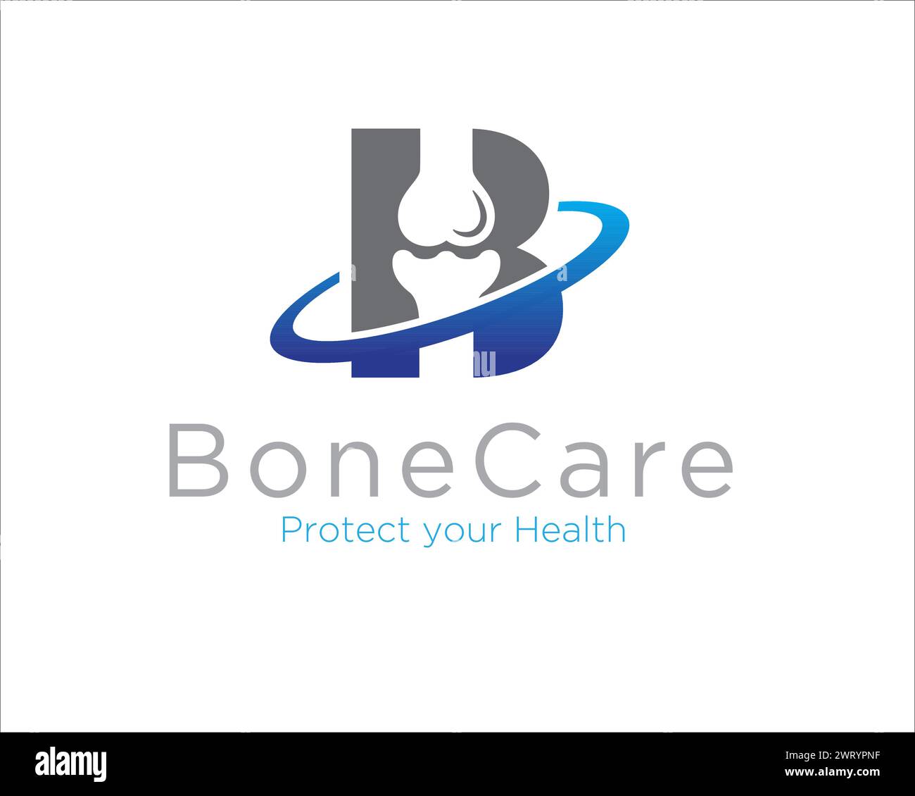 Bone Care Logo Designs für Medical und Consult Logo Stock Vektor