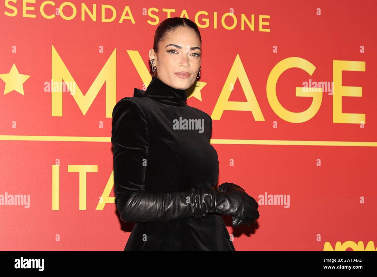 News - Photocall Call My Agent 2 Elodie während des Photocall der fernsehserie CALL MY AGENT 2, 14. märz 2024 im Cinema The Space, Rom, Italien Copyright: XcxEmanuelaxVertolli/SportReporterx/xLiveMediax LPN 1277665 Stockfoto