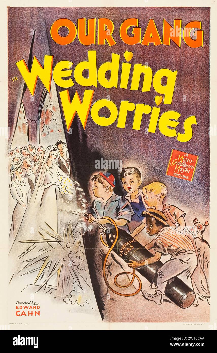 Unsere Bande in Wedding Worries (MGM, 1941) Filmposter Stockfoto