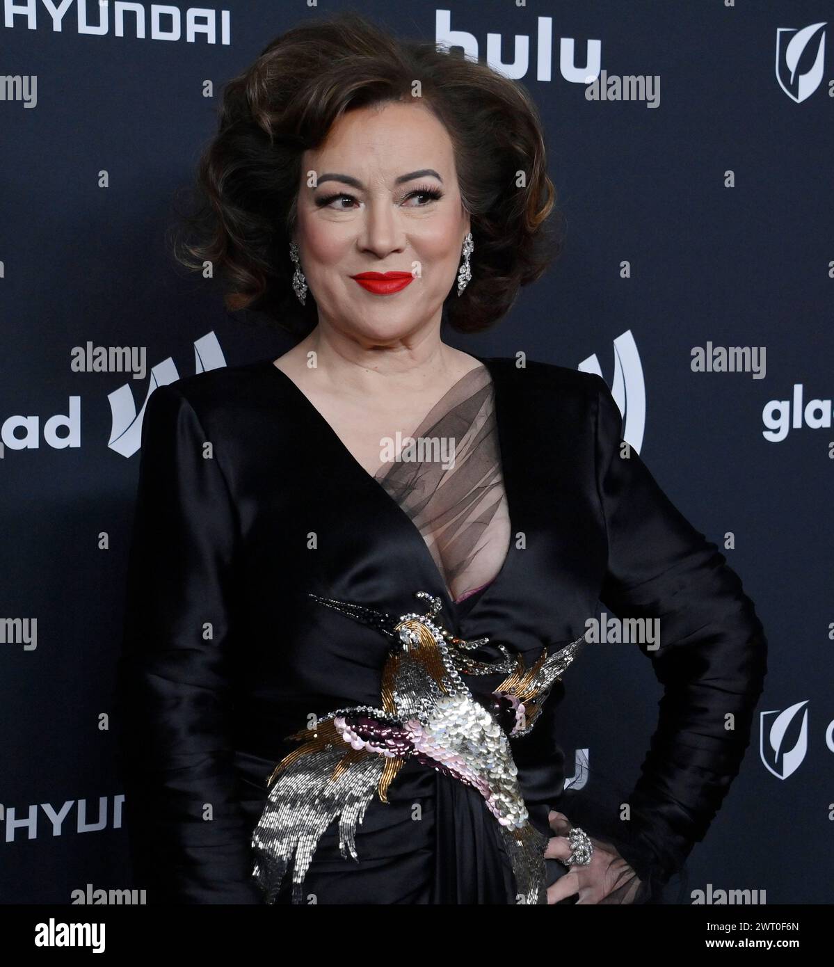 Beverly Hills, Usa. März 2024. Jennifer Tilly nimmt am Donnerstag, den 14. März 2024, an den 35. Jährlichen GLADD Media Awards im Beverly Hilton Hotel in Beverly Hills, Kalifornien Teil. Foto: Jim Ruymen/UPI Credit: UPI/Alamy Live News Stockfoto