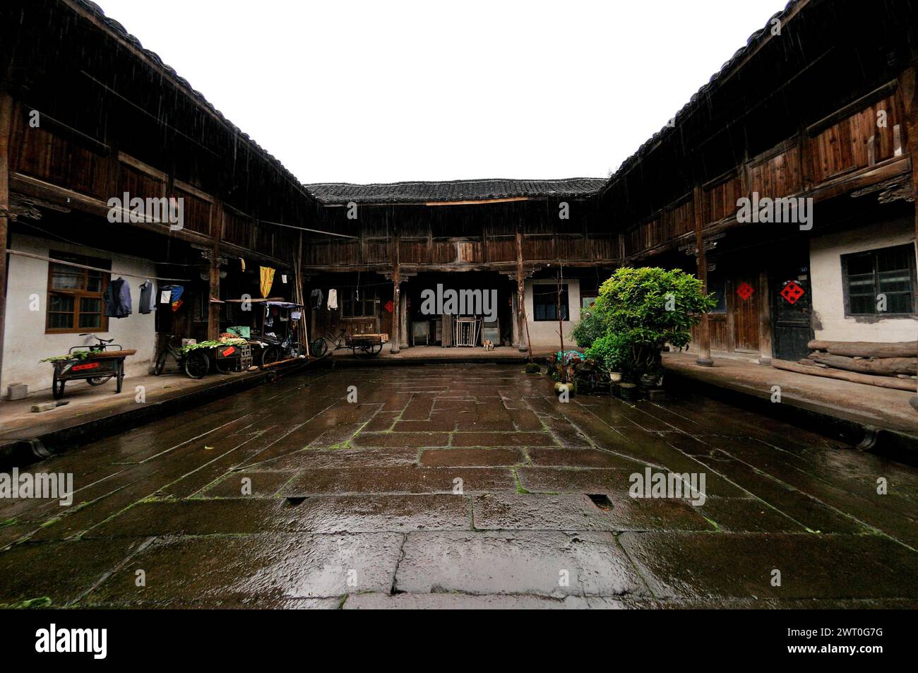 Yiyuan taoistisches altes Dorf, Zhejiang, China Stockfoto