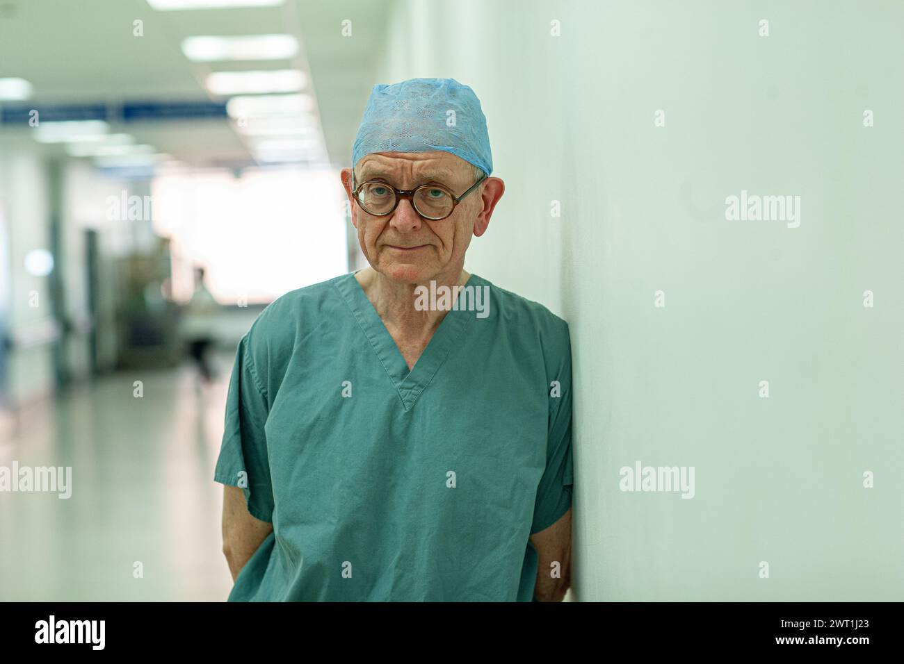 Henry Marsh , führender britischer Neurochirurg und Autor des Buches Do No Harm an der Neurochirurgie-Abteilung des St George's Hospital in London 3.03.2015 Stockfoto