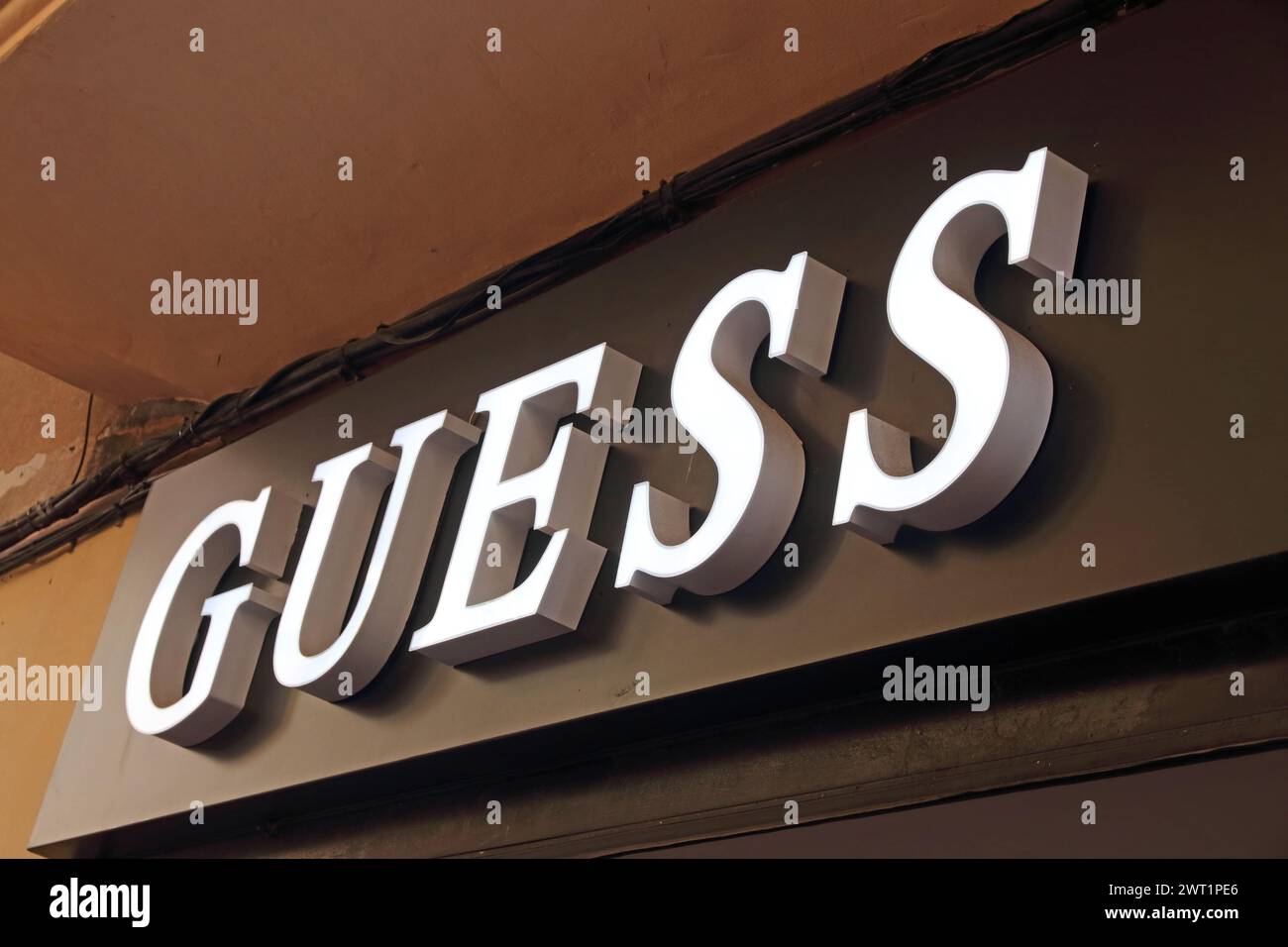 "Guess"-Shop, Palma Stockfoto