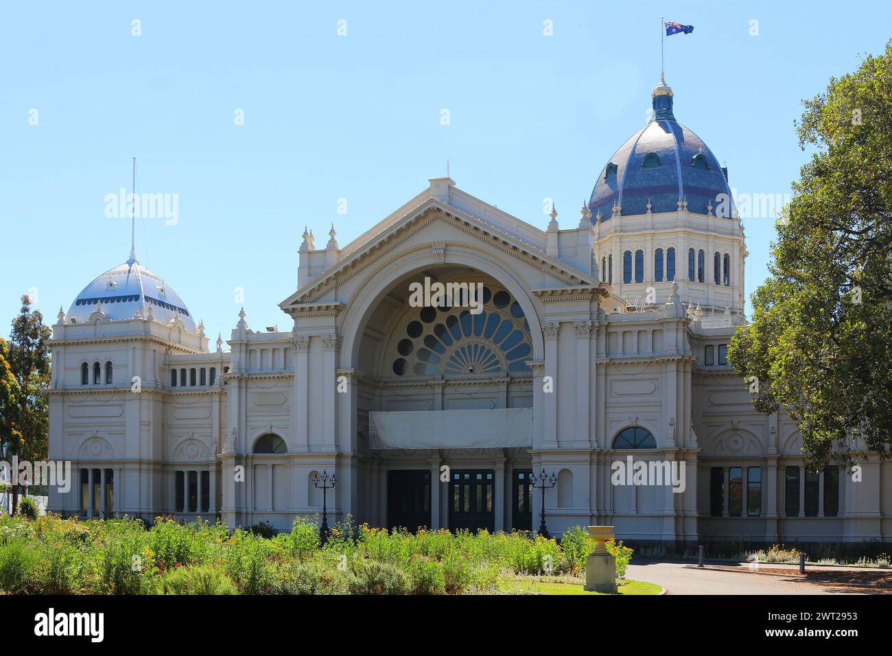 Royal Exhibition Building in Carlton Gardens (Melbourne, Australien) Stockfoto