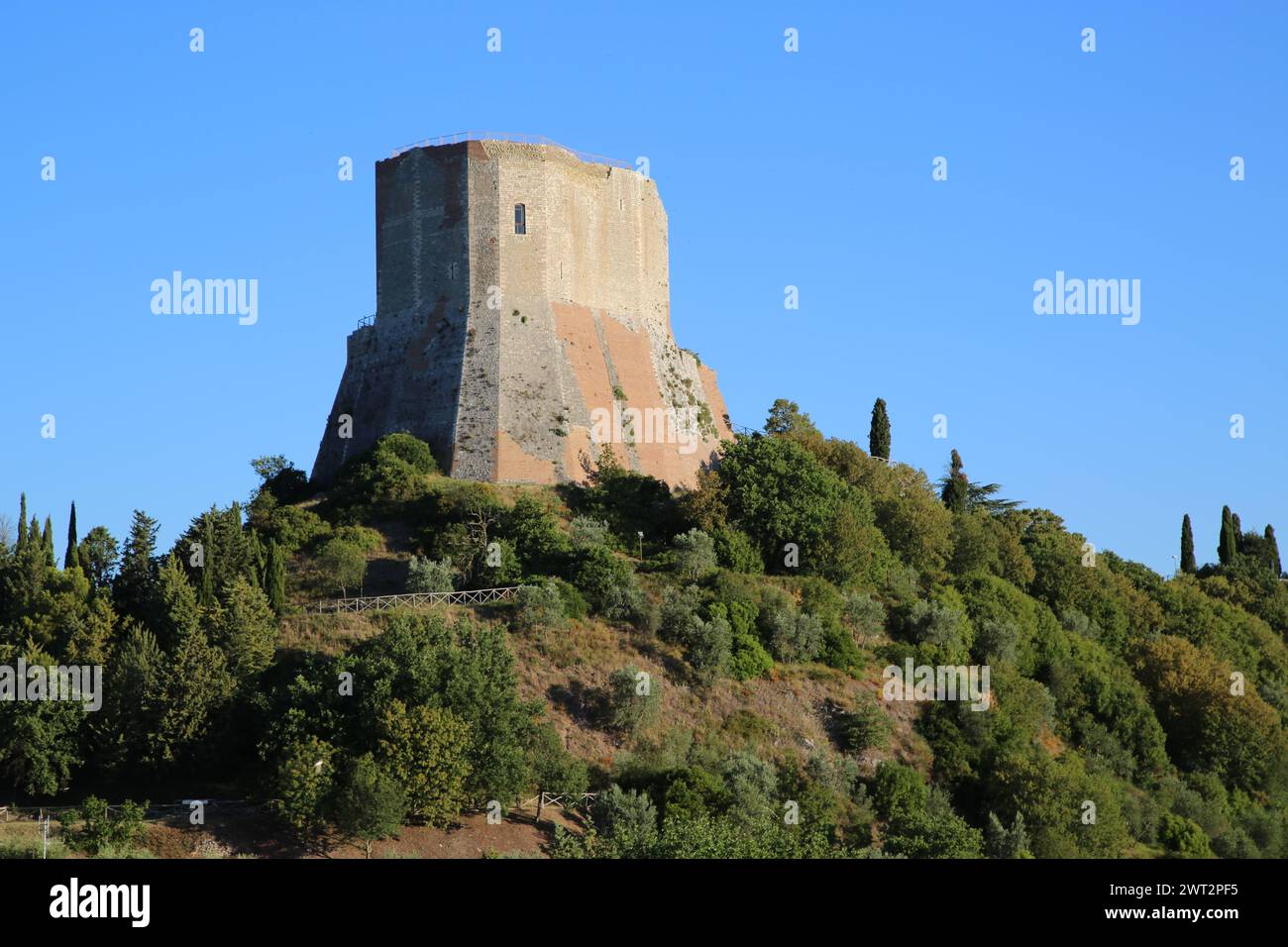 Festung Tentennano in Castiglione d'Orcia, Italien Stockfoto