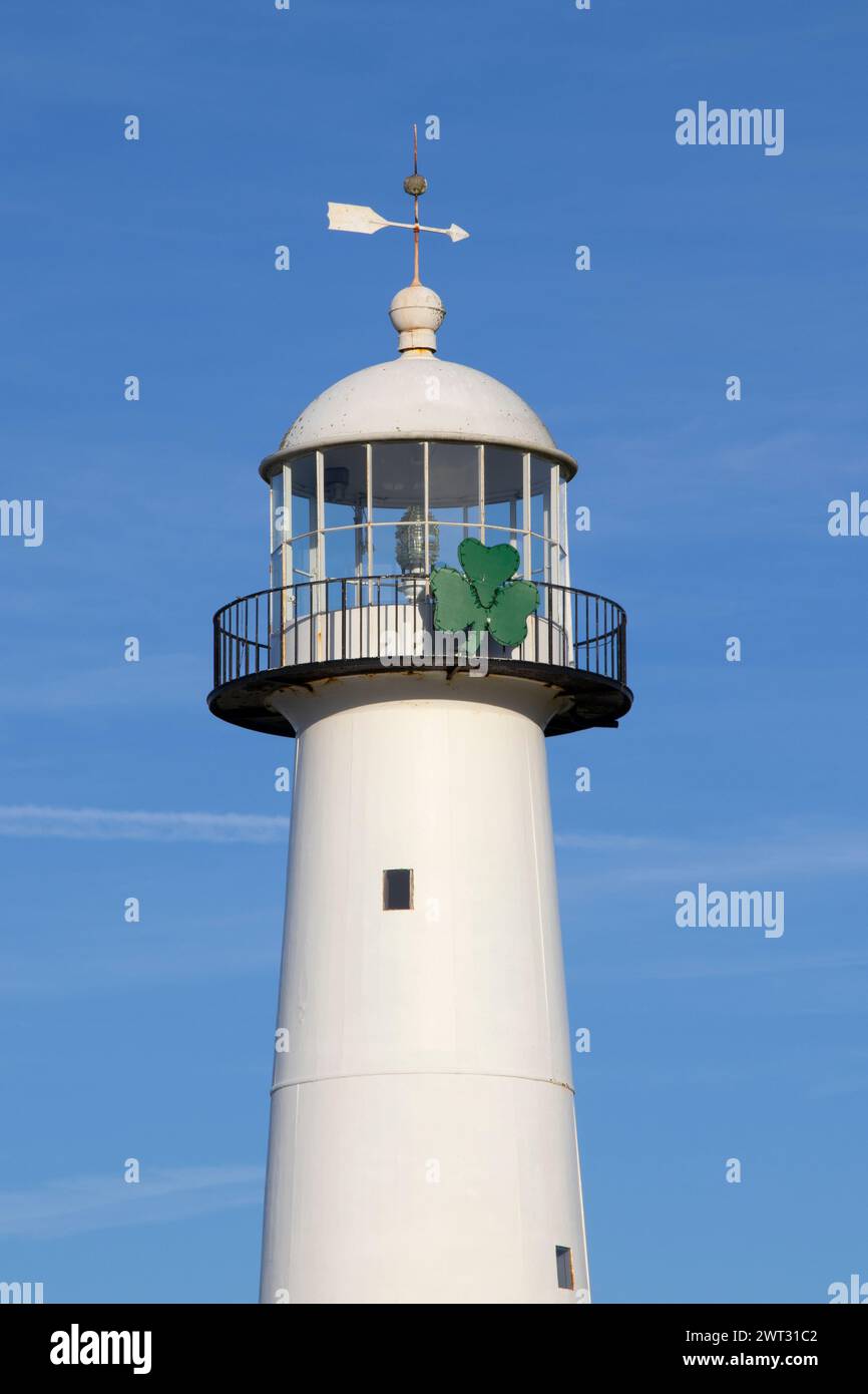 Das Wahrzeichen des historischen Leuchtturms von Biloxi in Biloxi, Mississippi Stockfoto