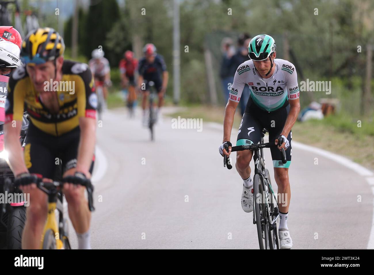 Der Radfahrer Felixs Grossschartner vom Bora-Hansgrohe Team, während der achten Etappe des Giro d’Italia 2021, 170 km zwischen Foggia und Guardia San Stockfoto