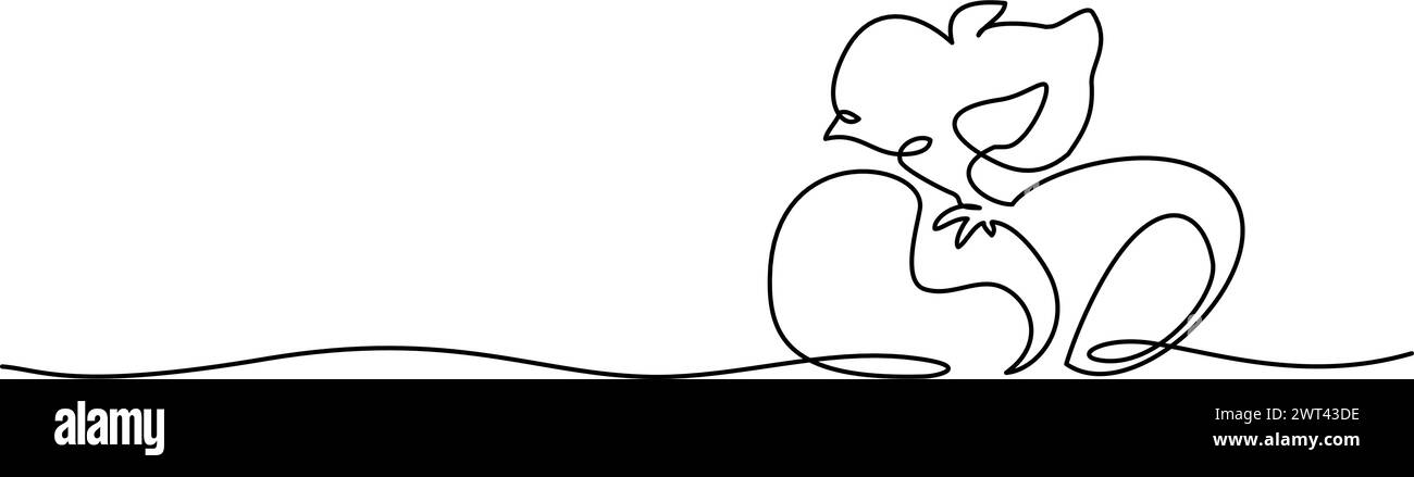 Frohe Osterfrühlingsdekoration. Ostereier, Küken und Blumen. Stock Vektor