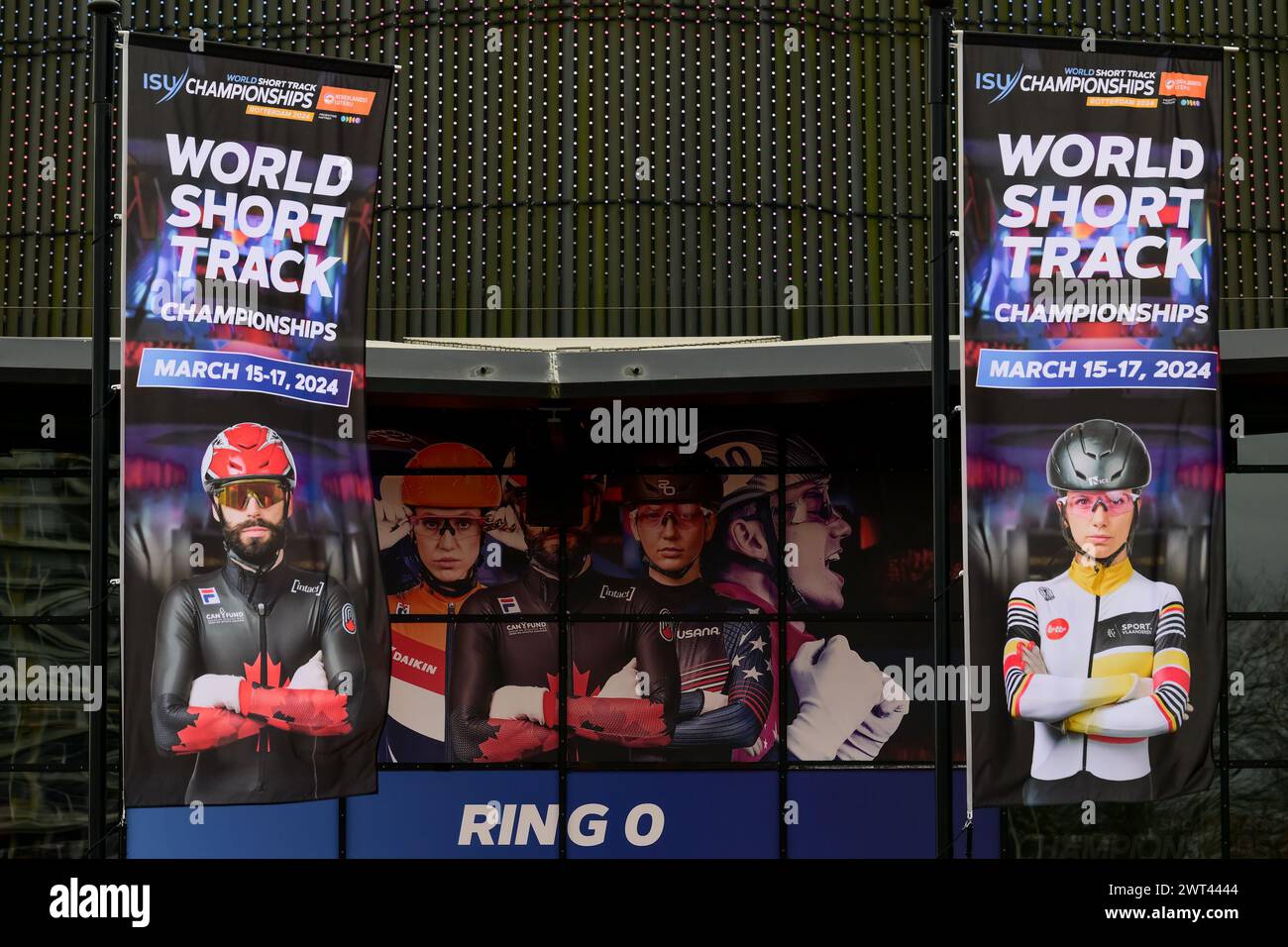 Der Ahoy Rotterdam ist bereit für die World Short Track Speed Skating Championship von Rotterdam am 15. März 2024. Foto von Phil Hutchinson. Nur redaktionelle Verwendung, Lizenz für kommerzielle Nutzung erforderlich. Keine Verwendung bei Wetten, Spielen oder Publikationen eines einzelnen Clubs/einer Liga/eines Spielers. Quelle: UK Sports Pics Ltd/Alamy Live News Stockfoto