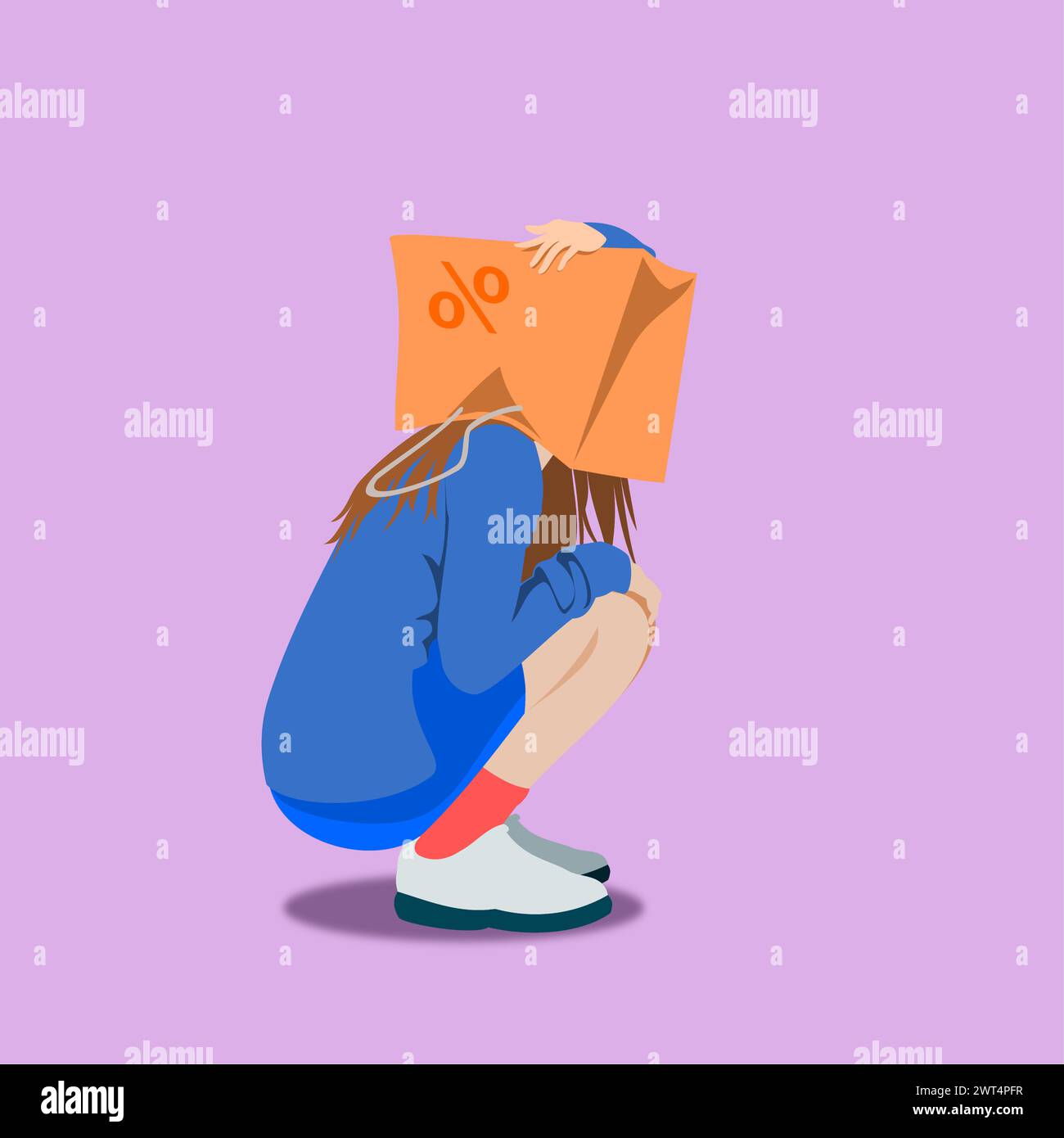 Einfache zufällige Vektorgrafik Stock Vektor