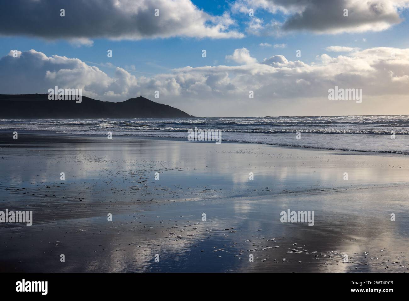 Whitsands Bay wunderschöner Strand Stockfoto