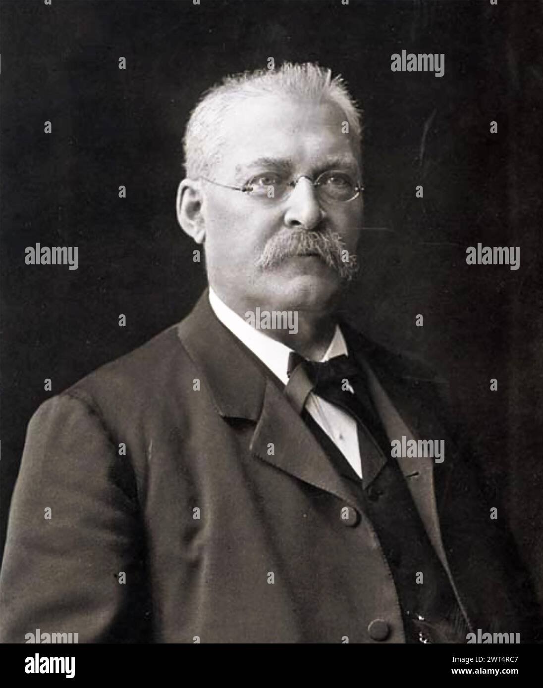 CHRISTIAN LUNDEBERG (1842-1911) wurde 1905 Ministerpräsident Schwedens Stockfoto