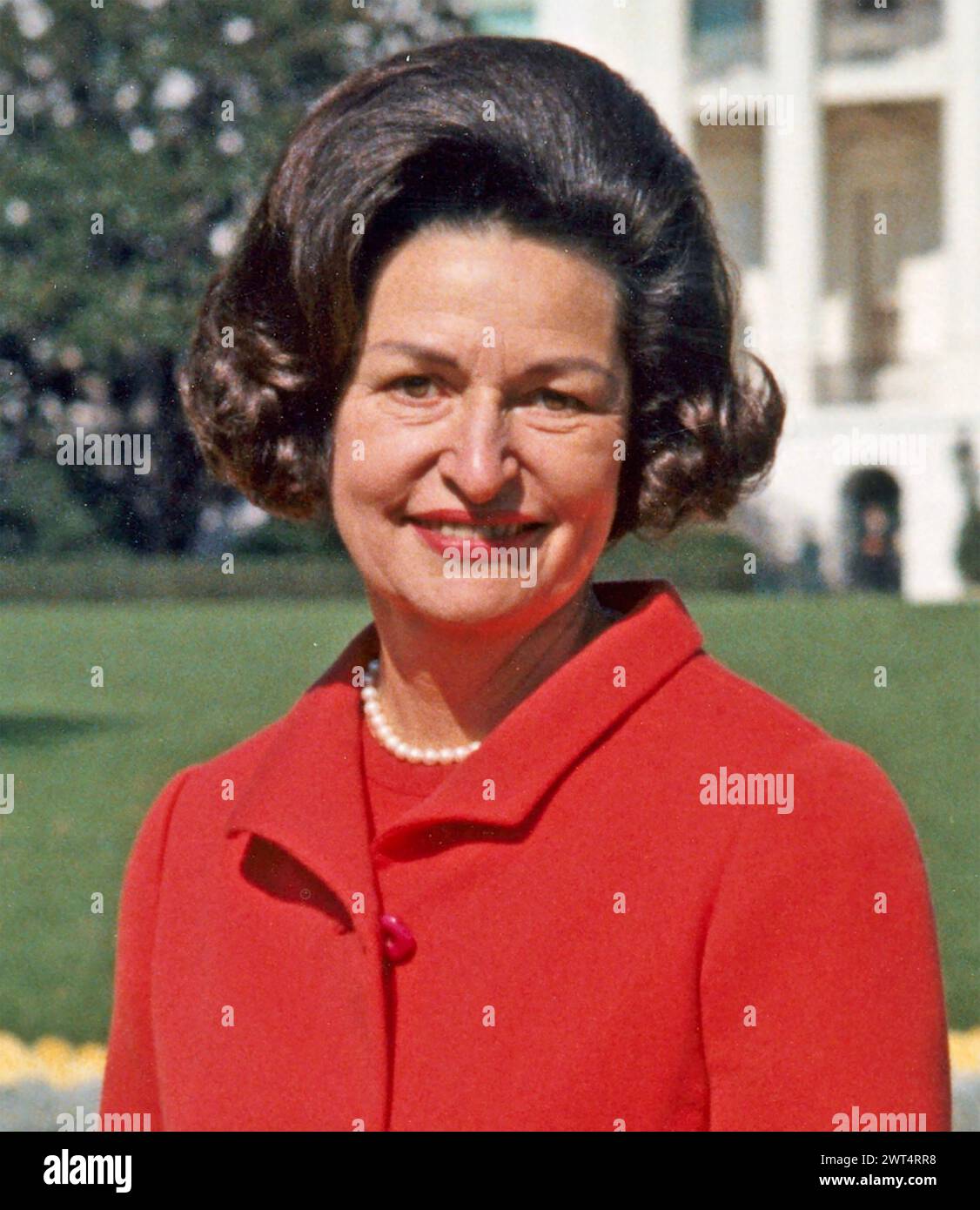 LADY BIRD JOHNSON (1912–2007) als Ehefrau des US-Präsidenten Lyndon B. Johnson im Weißen Haus 1997 Stockfoto