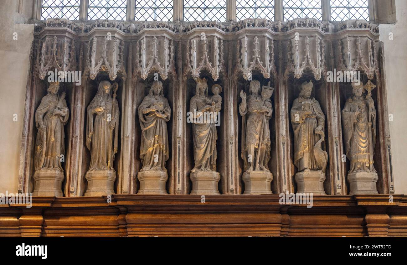 Die University Church of St Mary the Virgin (St. Mary's oder SMV), Oxford, England Stockfoto