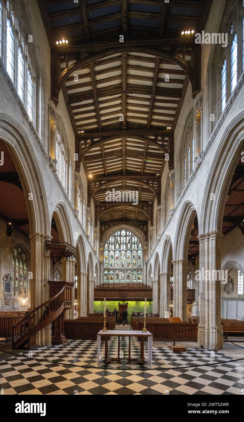 Die University Church of St Mary the Virgin (St. Mary's oder SMV), Oxford, England Stockfoto