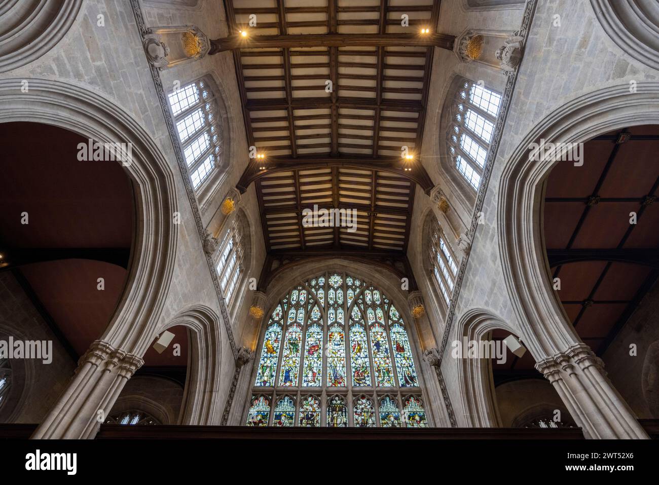 Die University Church of St Mary the Virgin (St. Mary's oder SMV), Oxford, England Stockfoto