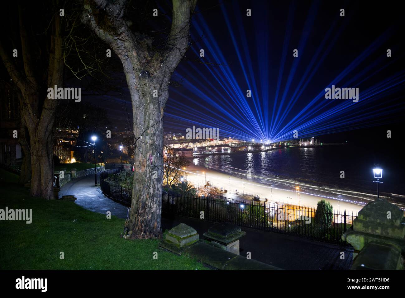 Lazar-Show über Scarborough Beach Stockfoto