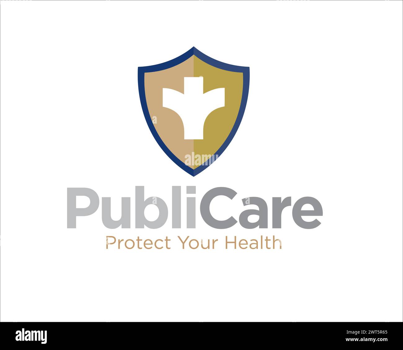 Public Health Care for Medical Protection Logo Stock Vektor