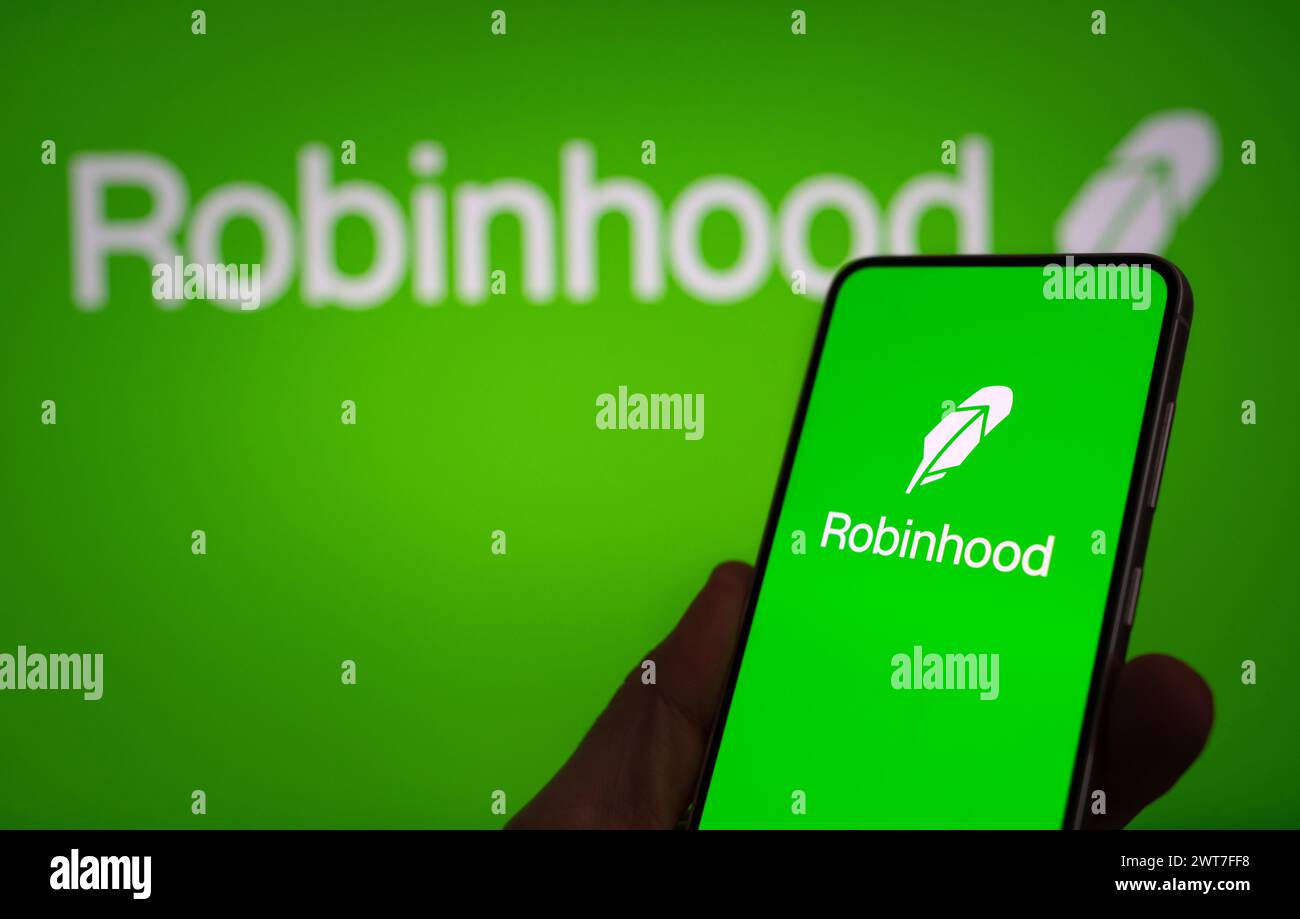Robinhood Markets Finanzdienstleister Stockfoto