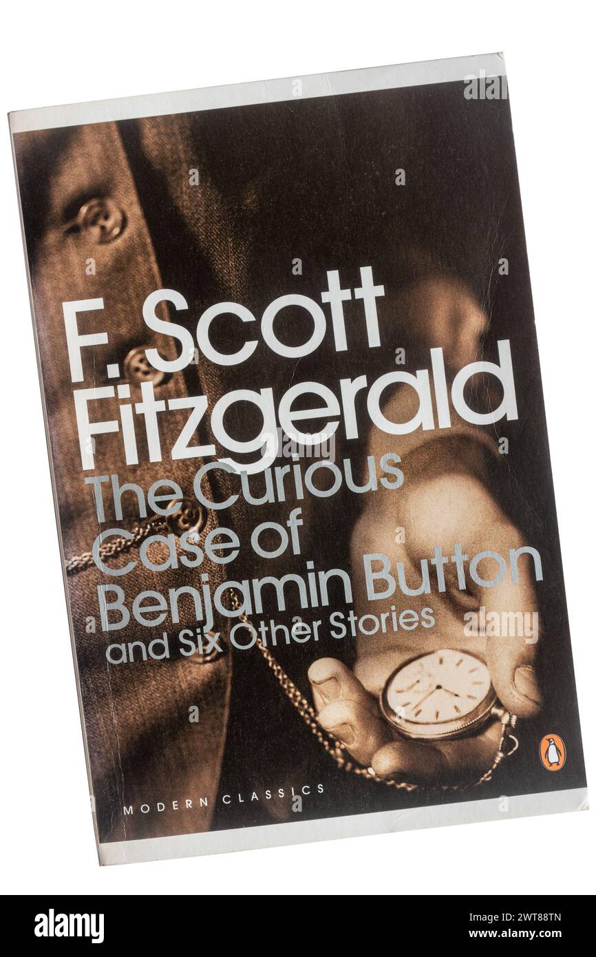 Der kuriose Fall von Benjamin Button Taschenbuch, Roman von F. Scott Fitzgerald Stockfoto