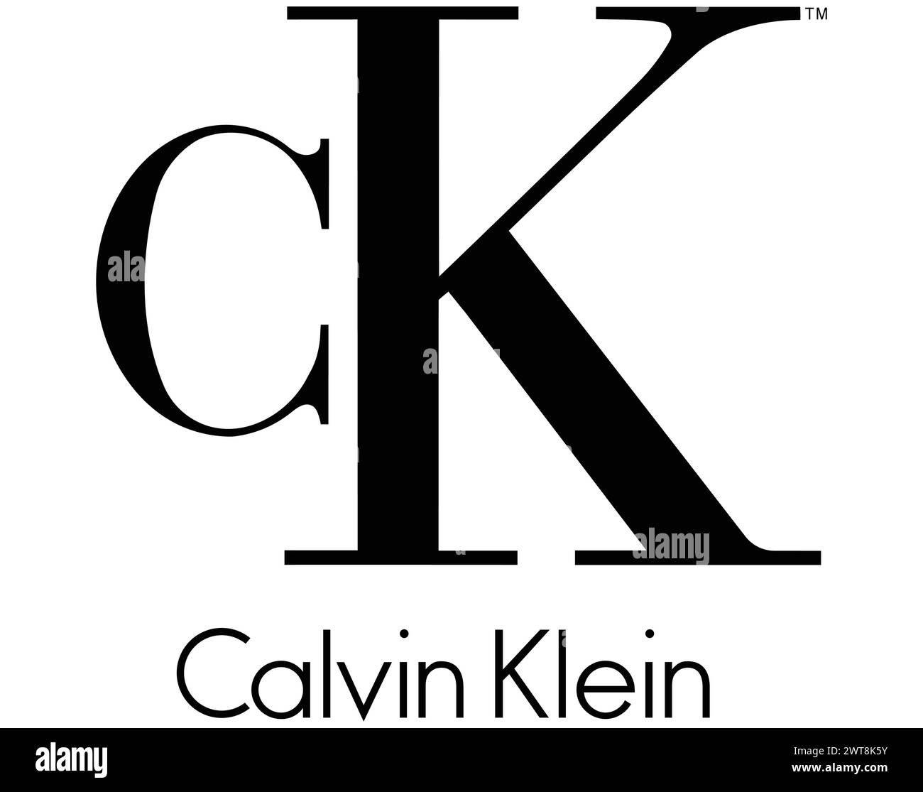 Vektorversion der berühmten Modemarke Calvin Klein Stock Vektor