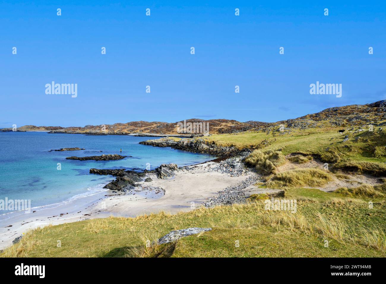 Bosta Beach, Isle of Lewis, Äußere Hebriden, Schottland, Großbritannien Stockfoto