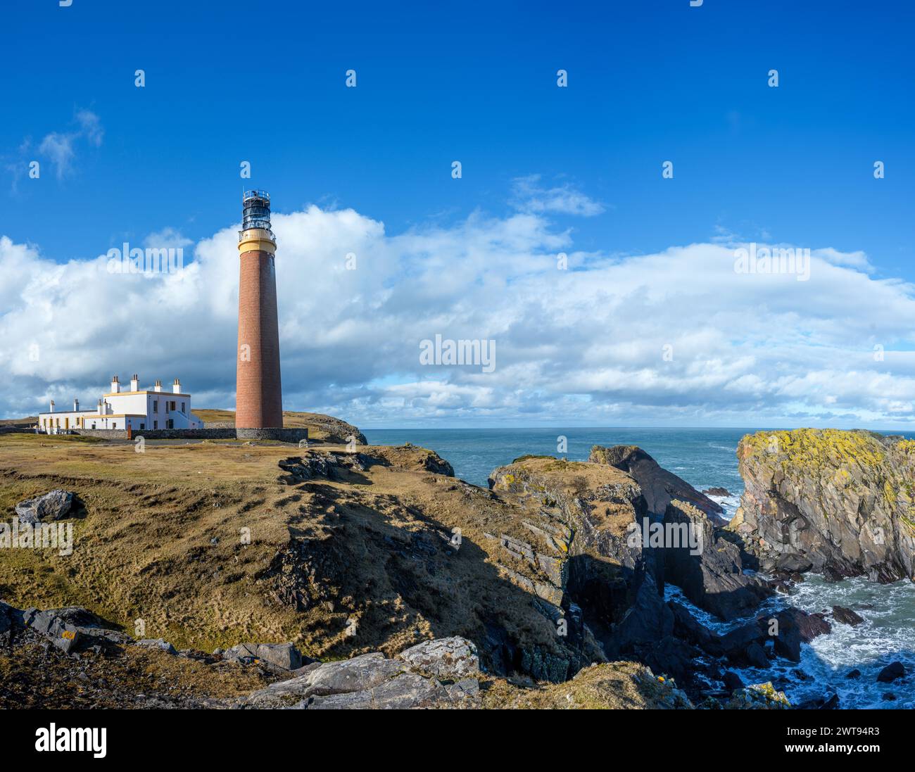 Butt of Lewis Lighthouse, Isle of Lewis, Äußere Hebriden, Schottland, Großbritannien Stockfoto