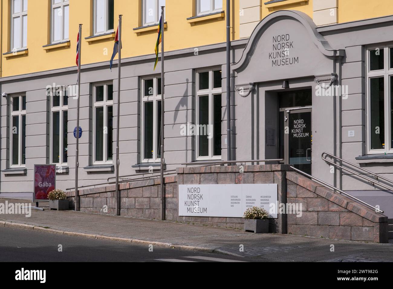 Tromso, Norwegen - 16. Juli 2023 : Fassade des Kunstmuseums Tromso Stockfoto