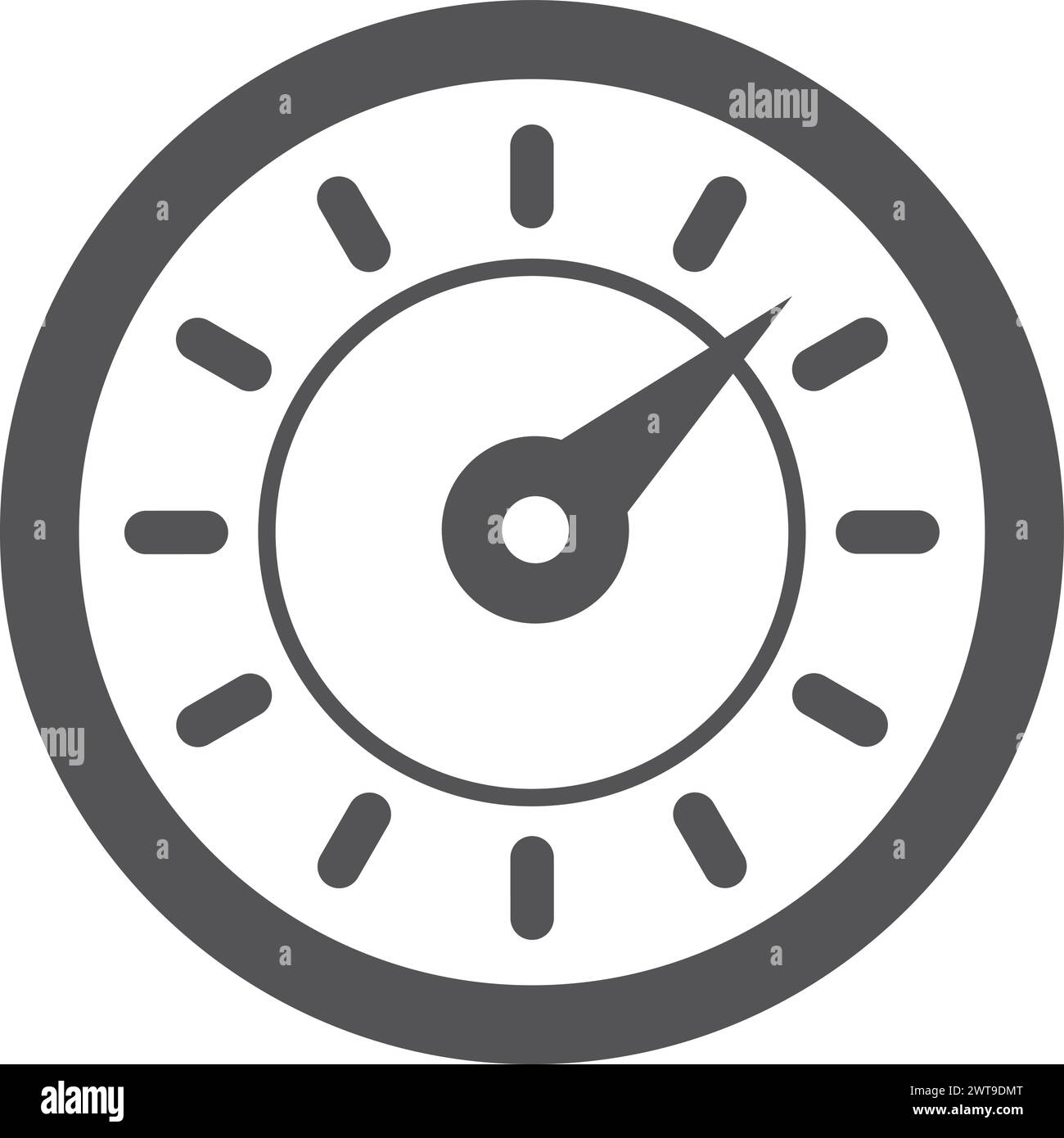 Symbol für industrielle Messgeräte. Messsymbol. Kontrollzeichen Stock Vektor