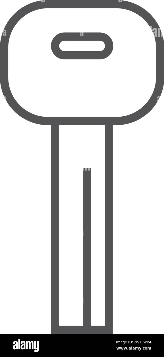 Autoschlüssel-Symbol. Symbol für Position des Transportverantwortlichen Stock Vektor