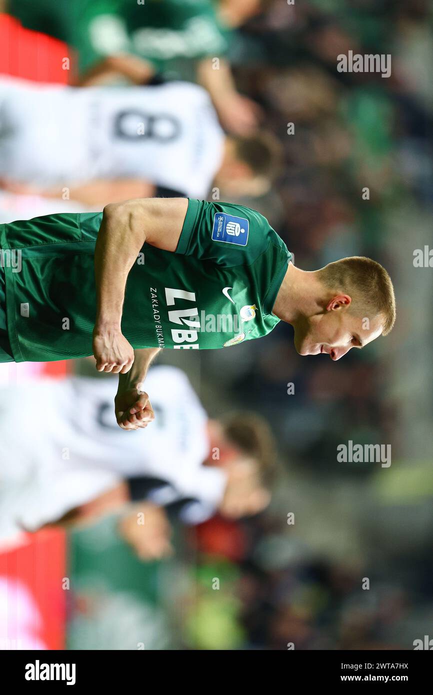 Breslau, Polska. März 2024. 2024.03.16 Breslauer Pilka nozna PKO Ekstraklasa Slask Breslauer - Puszcza Niepolomice N/z Patrick Olsen Foto Pawel Andrachiewicz/PressFocus 2024.03.16 Breslauer Fußball polnischer PKO Ekstraklasa Slask Breslauer - Puszcza Niepolomice Patrick Olsen Credit: Pawel Andrachiewicz/PressFocus/PressFocus Alamy USA Stockfoto