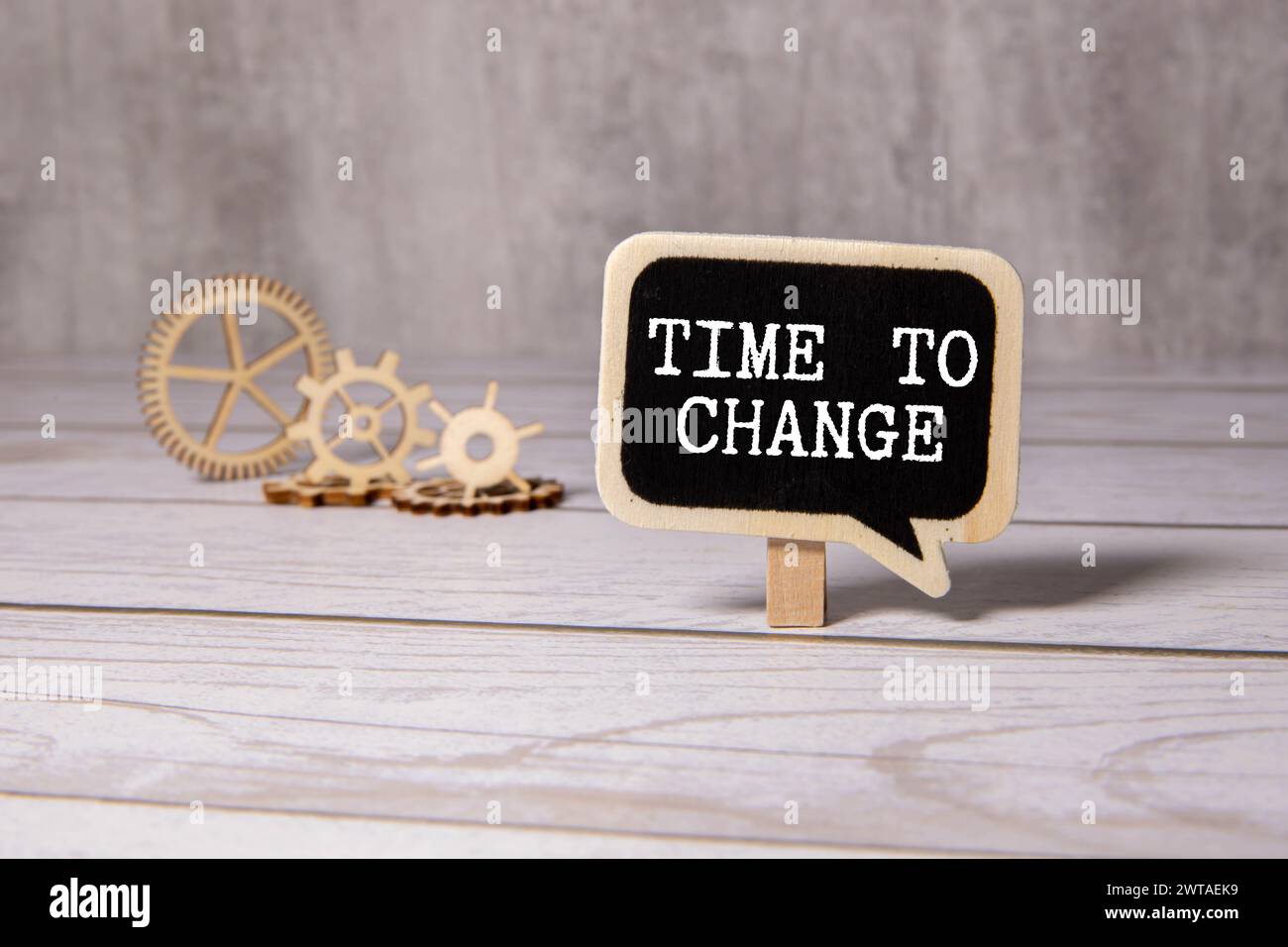 Zeit für Änderung des Symbols. Stockfoto