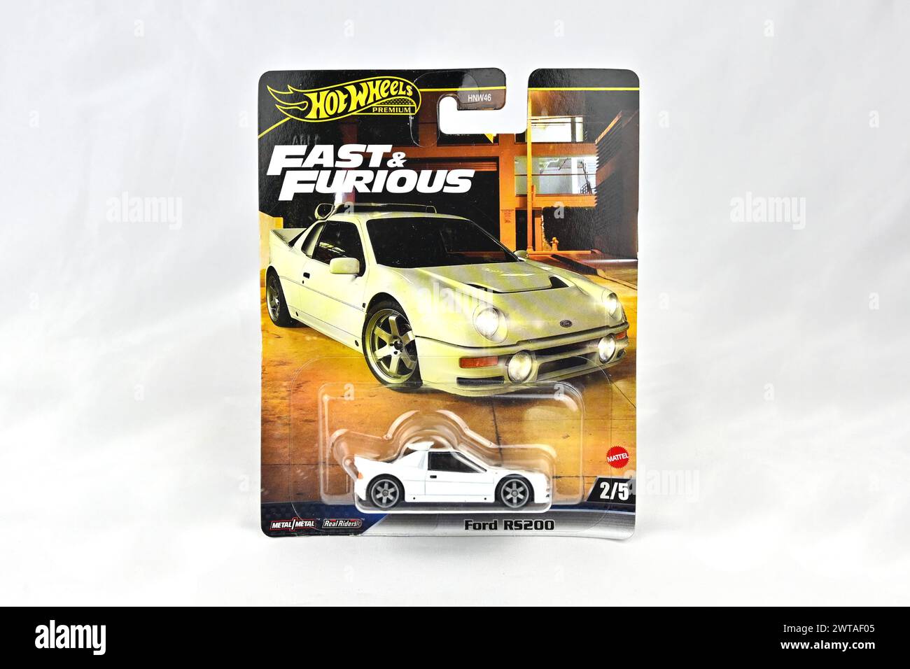 Hot Wheels Fast and Furious Ford RS200 – Wales, Großbritannien – 12. März 2024 Stockfoto