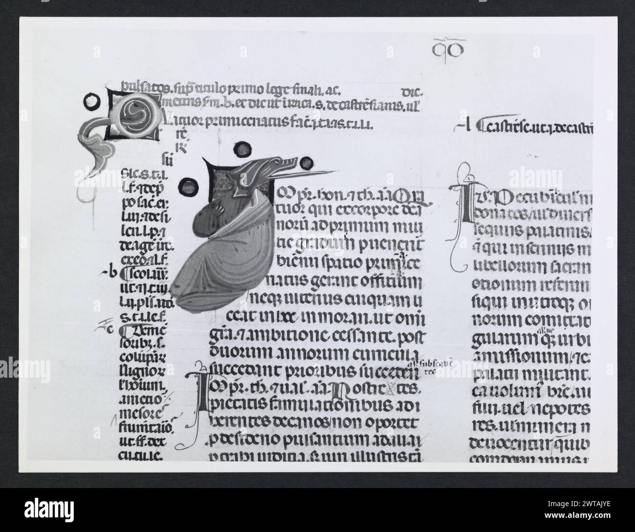 Emilia-Romagna Forli Cesena Biblioteca Comunale14. Hutzel, Max. 1960-1990 .. Mittelalter: Manuskripte: 1) Laurentius Rusius: 'De cura equorum' (15. Jahrhundert) BCM S.XXVI.2 2) Paolo Veneto: 'Geschichte der Ursprünge der Welt durch Heinrich VII.' (14. Jahrhundert) BCM S.XI.5 3) S. Isidorus: Etymologien (Ende des 8. bis Anfang des 9. Jahrhunderts) BCM S.XXI.5 4) Evangeliumsbuch (Evangeliario), Griechisch (10. Jahrhundert) BCM D.XXVII.4 5) Pentateuch, Propheten und Hagiographien, Hebräisch (1348) BCM S.XXIX.1 6) Somnium Scipionis, Sonstiges. (14.-15. Jahrhundert) BCM S.XII.6 7) Boethius: "De Consolatione Philosophie" (14. Jahrhundert) v. Chr Stockfoto