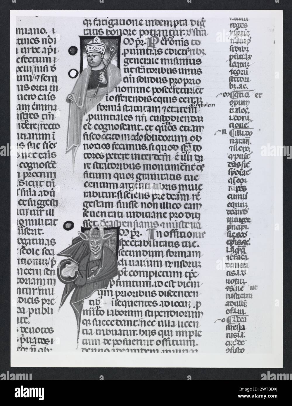 Emilia-Romagna Forli Cesena Biblioteca Comunale17. Hutzel, Max. 1960-1990 .. Mittelalter: Manuskripte: 1) Laurentius Rusius: 'De cura equorum' (15. Jahrhundert) BCM S.XXVI.2 2) Paolo Veneto: 'Geschichte der Ursprünge der Welt durch Heinrich VII.' (14. Jahrhundert) BCM S.XI.5 3) S. Isidorus: Etymologien (Ende des 8. bis Anfang des 9. Jahrhunderts) BCM S.XXI.5 4) Evangeliumsbuch (Evangeliario), Griechisch (10. Jahrhundert) BCM D.XXVII.4 5) Pentateuch, Propheten und Hagiographien, Hebräisch (1348) BCM S.XXIX.1 6) Somnium Scipionis, Sonstiges. (14.-15. Jahrhundert) BCM S.XII.6 7) Boethius: "De Consolatione Philosophie" (14. Jahrhundert) v. Chr Stockfoto