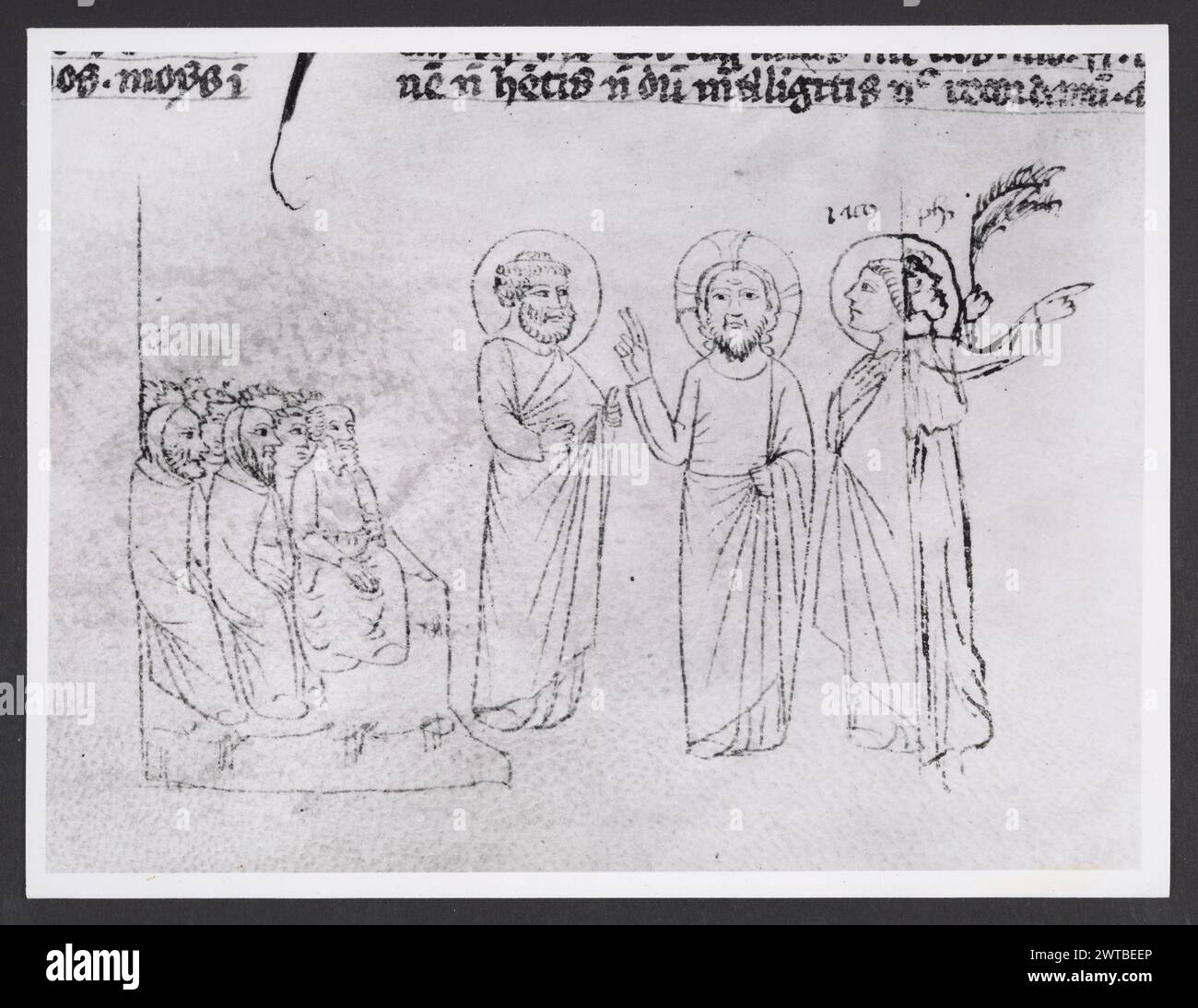 Emilia-Romagna Forli Cesena Biblioteca Comunale91. Hutzel, Max. 1960-1990 .. Mittelalter: Manuskripte: 1) Laurentius Rusius: 'De cura equorum' (15. Jahrhundert) BCM S.XXVI.2 2) Paolo Veneto: 'Geschichte der Ursprünge der Welt durch Heinrich VII.' (14. Jahrhundert) BCM S.XI.5 3) S. Isidorus: Etymologien (Ende des 8. bis Anfang des 9. Jahrhunderts) BCM S.XXI.5 4) Evangeliumsbuch (Evangeliario), Griechisch (10. Jahrhundert) BCM D.XXVII.4 5) Pentateuch, Propheten und Hagiographien, Hebräisch (1348) BCM S.XXIX.1 6) Somnium Scipionis, Sonstiges. (14.-15. Jahrhundert) BCM S.XII.6 7) Boethius: "De Consolatione Philosophie" (14. Jahrhundert) v. Chr Stockfoto