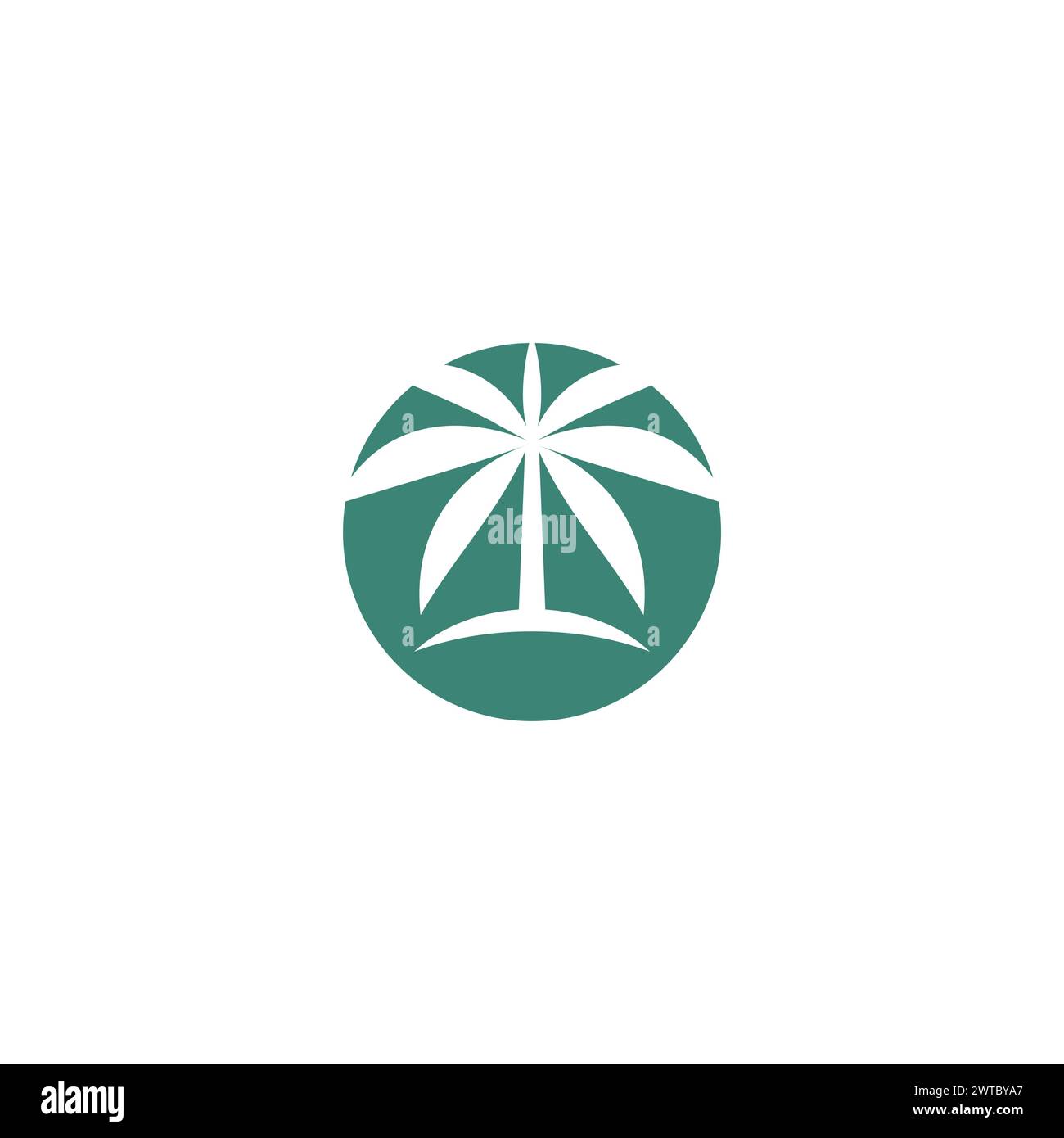 Design Mit Palm-Logo. Nature Icon Logo Stock Vektor