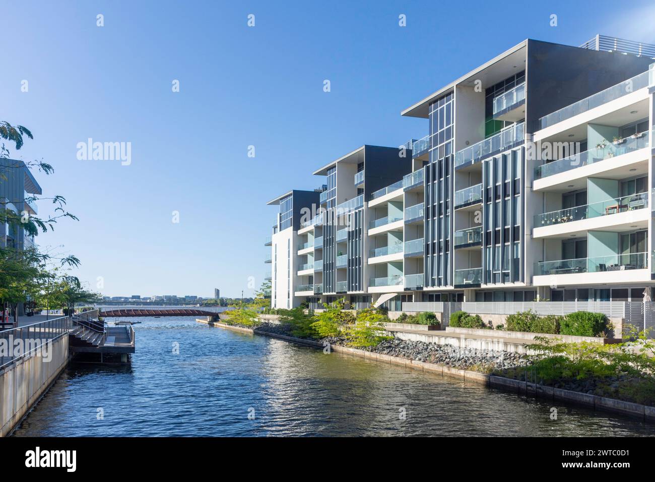 Kingston Uferwohnungen, Kingston, Australian Capital Territory, Australien Stockfoto