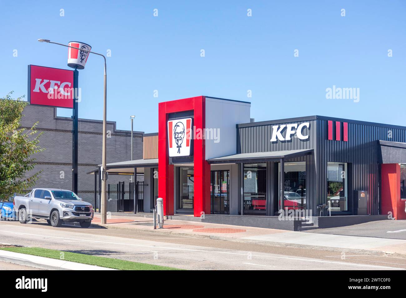 KFC Chicken Restaurant, Auburn Street, City of Goulburn, New South Wales, Australien Stockfoto