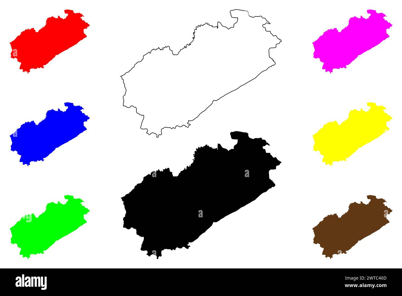 Fuxin Stadt (Volksrepublik China, VR China) Karte Vektor Illustration, Scribble Skizze Fuxin Präfektur Stadt Karte Stock Vektor
