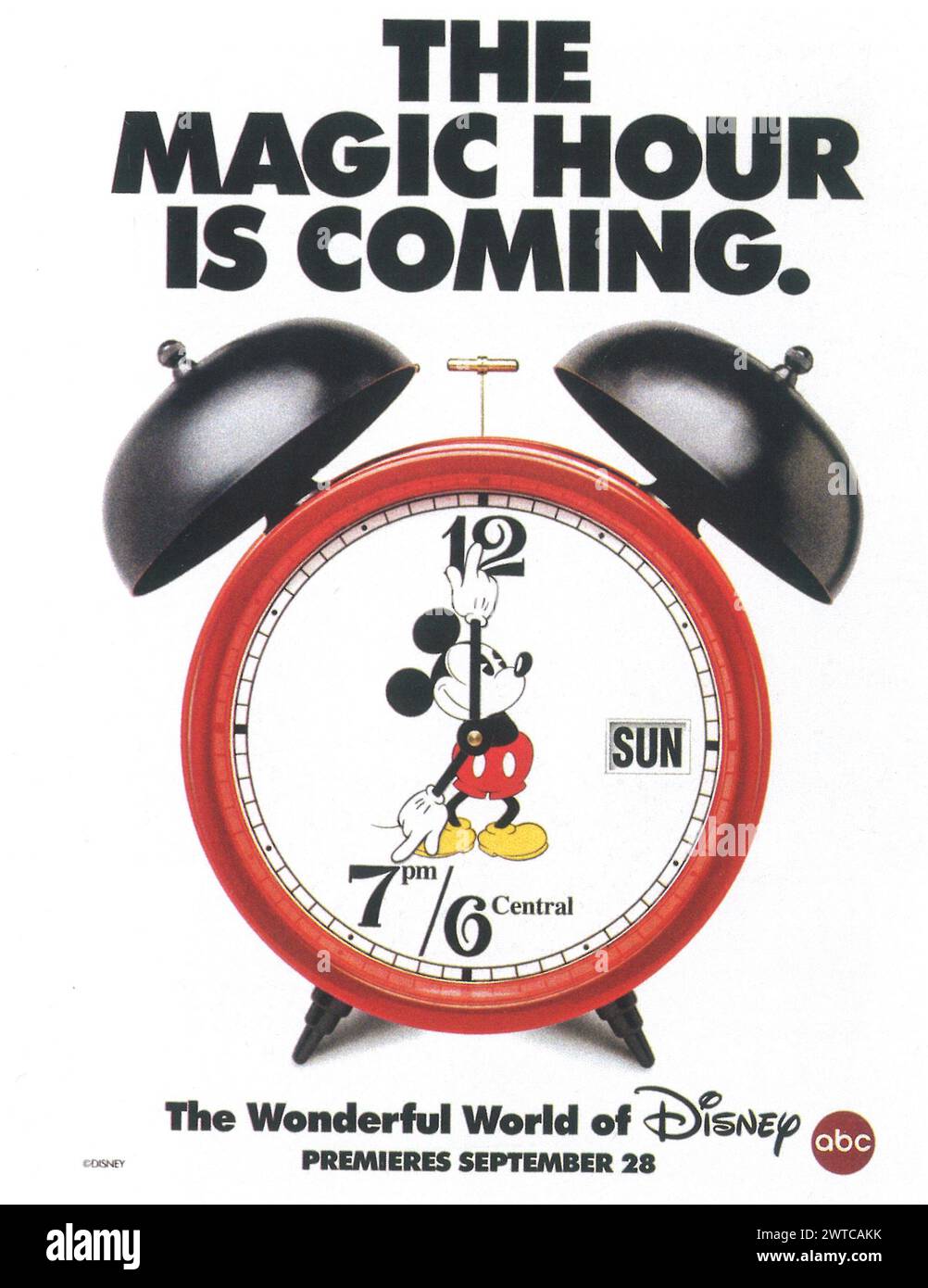 1997 die Wonderful World of Disney TV-Werbespot Stockfoto
