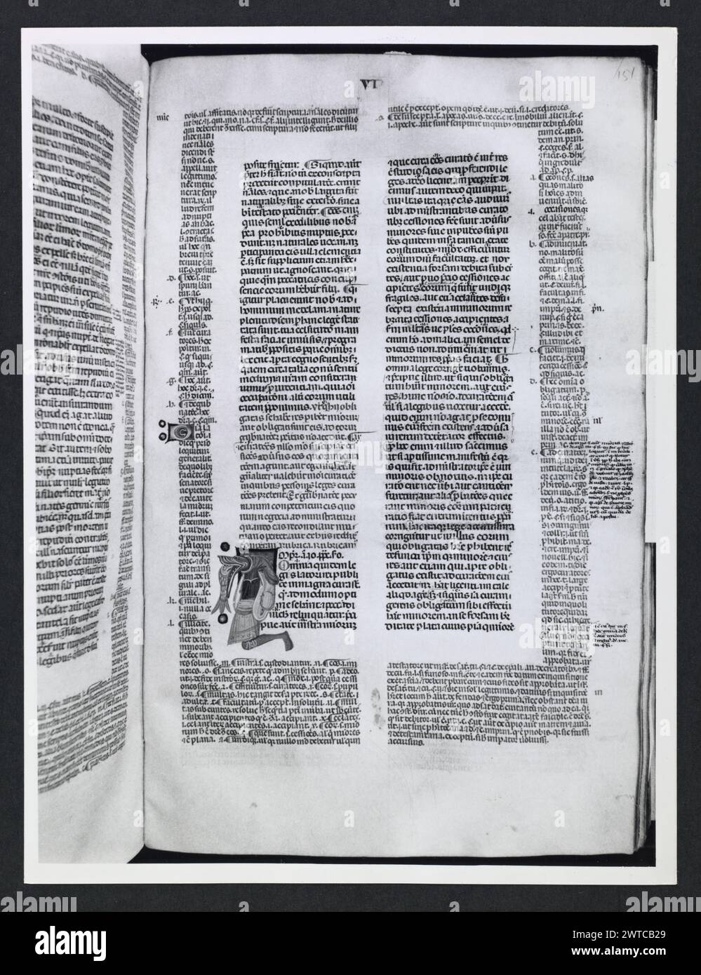 Emilia-Romagna Forli Cesena Biblioteca Comunale55. Hutzel, Max. 1960-1990 .. Mittelalter: Manuskripte: 1) Laurentius Rusius: 'De cura equorum' (15. Jahrhundert) BCM S.XXVI.2 2) Paolo Veneto: 'Geschichte der Ursprünge der Welt durch Heinrich VII.' (14. Jahrhundert) BCM S.XI.5 3) S. Isidorus: Etymologien (Ende des 8. bis Anfang des 9. Jahrhunderts) BCM S.XXI.5 4) Evangeliumsbuch (Evangeliario), Griechisch (10. Jahrhundert) BCM D.XXVII.4 5) Pentateuch, Propheten und Hagiographien, Hebräisch (1348) BCM S.XXIX.1 6) Somnium Scipionis, Sonstiges. (14.-15. Jahrhundert) BCM S.XII.6 7) Boethius: "De Consolatione Philosophie" (14. Jahrhundert) v. Chr Stockfoto