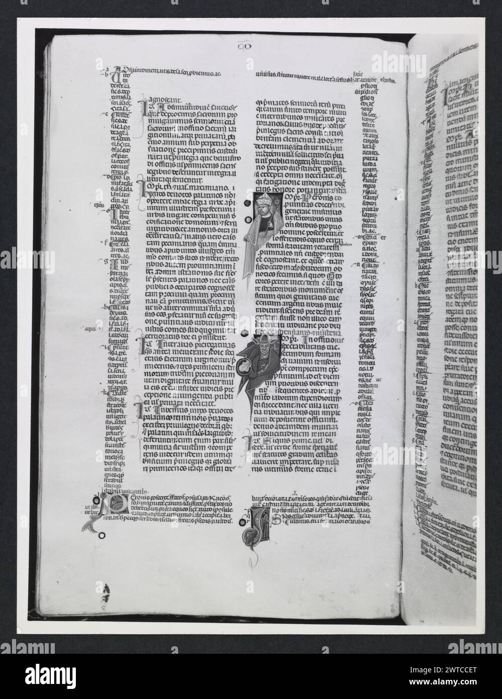 Emilia-Romagna Forli Cesena Biblioteca Comunale16. Hutzel, Max. 1960-1990 .. Mittelalter: Manuskripte: 1) Laurentius Rusius: 'De cura equorum' (15. Jahrhundert) BCM S.XXVI.2 2) Paolo Veneto: 'Geschichte der Ursprünge der Welt durch Heinrich VII.' (14. Jahrhundert) BCM S.XI.5 3) S. Isidorus: Etymologien (Ende des 8. bis Anfang des 9. Jahrhunderts) BCM S.XXI.5 4) Evangeliumsbuch (Evangeliario), Griechisch (10. Jahrhundert) BCM D.XXVII.4 5) Pentateuch, Propheten und Hagiographien, Hebräisch (1348) BCM S.XXIX.1 6) Somnium Scipionis, Sonstiges. (14.-15. Jahrhundert) BCM S.XII.6 7) Boethius: "De Consolatione Philosophie" (14. Jahrhundert) v. Chr Stockfoto