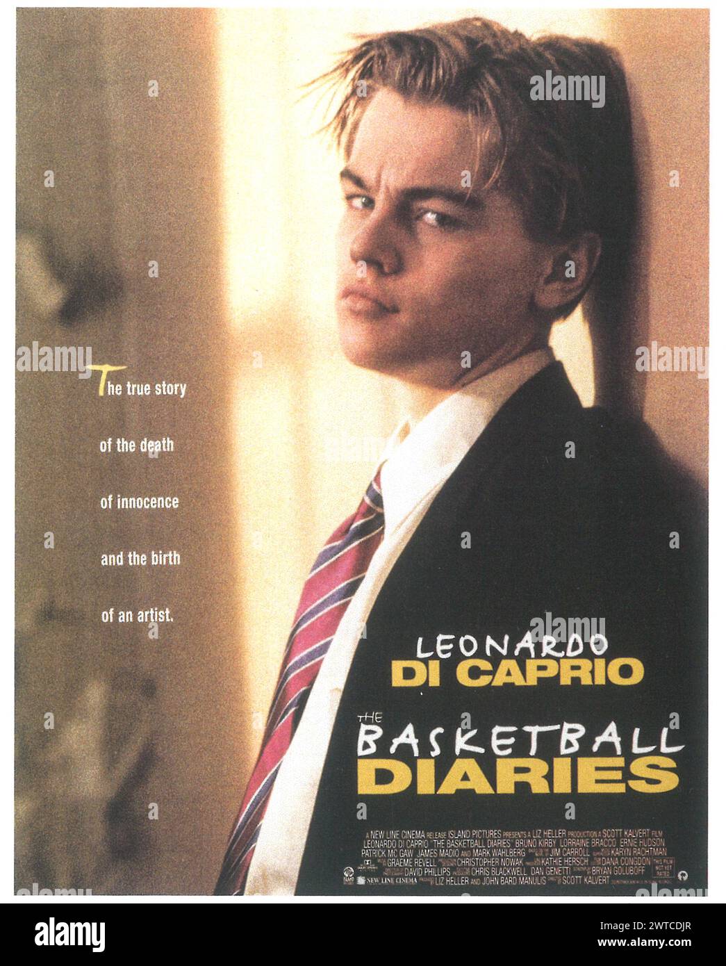 1995 DIE BASKETBALLTAGEBÜCHER filmen Promo-Poster mit LEONARDO DI CAPRIO, dir von Scott Kalvert Stockfoto