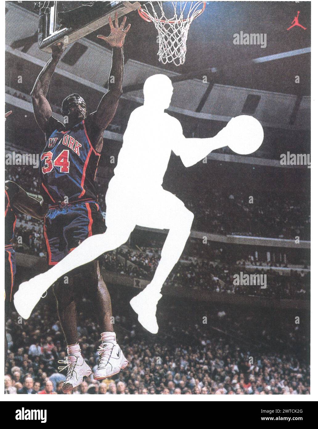 1998 Nike Werbespot mit Antonio McDyess New York Knicks 34 Stockfoto